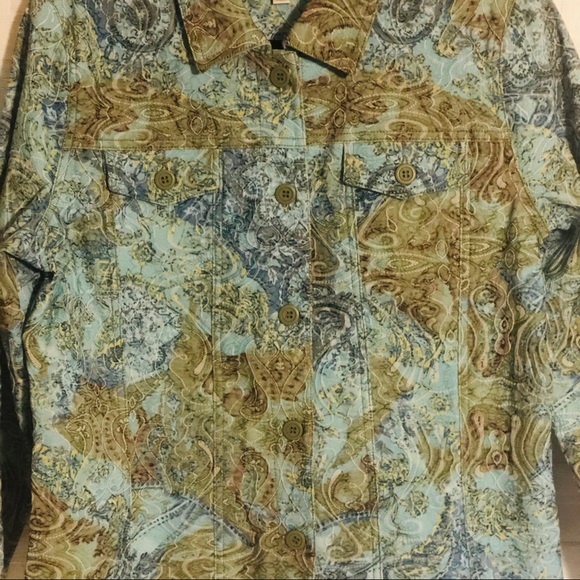 Baxter & Wells Denim Jacket Sz Petite Large - Picture 2 of 9